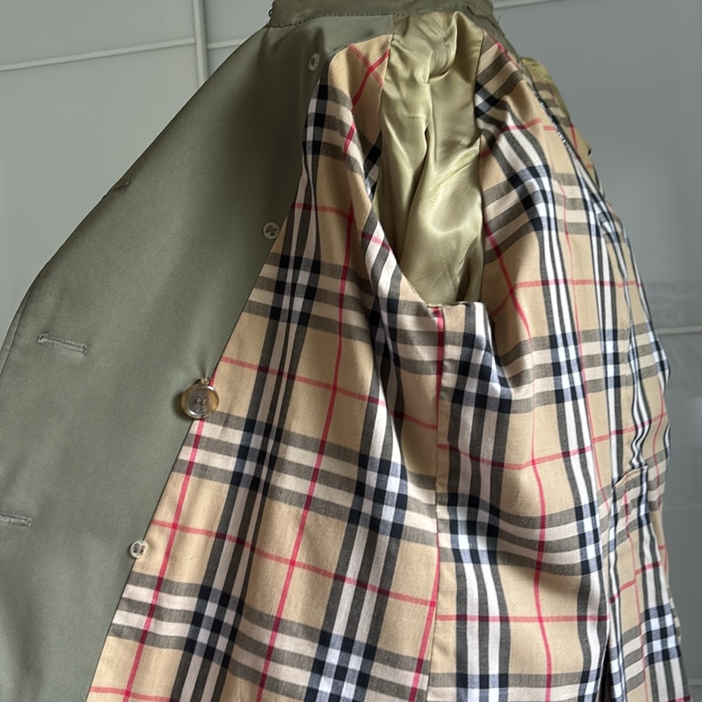Vintage Burberrys Heavyweight Check-Lined Raincoat / Trench – Pristine - Picture 4 of 13